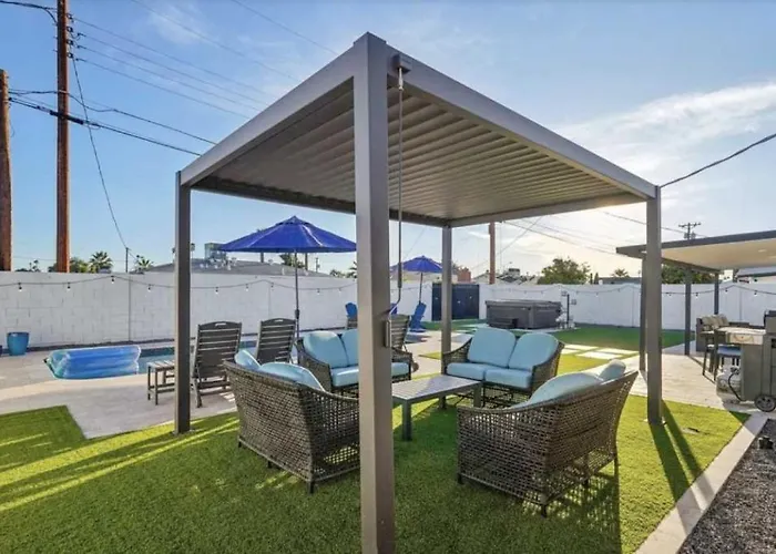 Backyard Oasis With Pool And Relaxation *